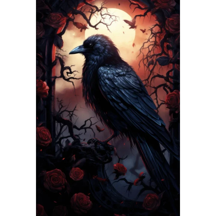 2024 Weekly Planner: Gothic Raven Black: (January 1, 2024 till December 31, 2024). Plan, Set Goals, Overviews of your Month and Year.