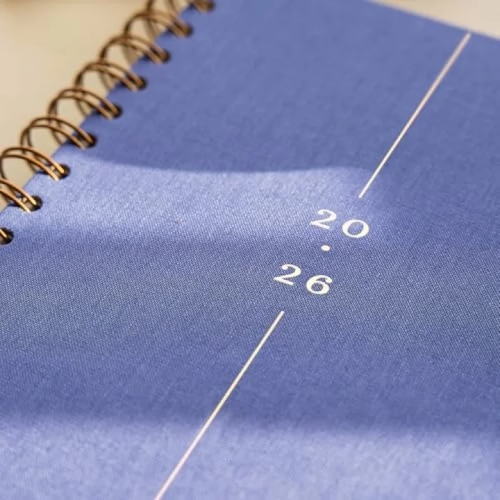 2026 A5 Spiralli Keten Haftalık Ajanda 12 Aylık - Lila