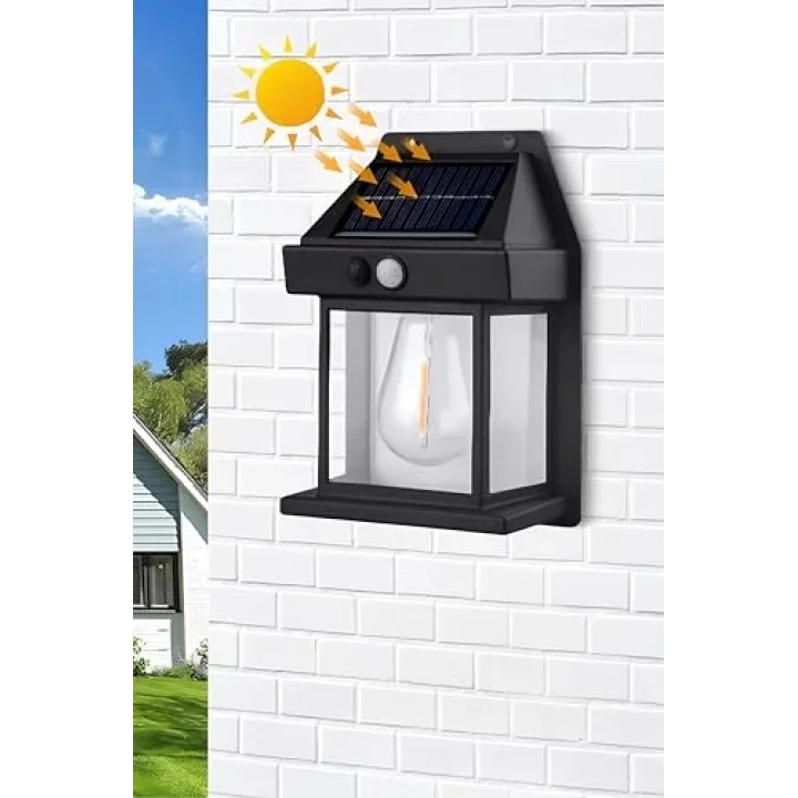 2026 Model YENİ Suya Dayanıklı Harekete Duyarlı Güneş Enerjili Solar LED Dış Mekan Bahçe Lambası (1)