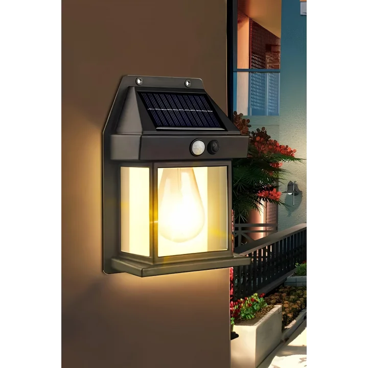 2026 Model YENİ Suya Dayanıklı Harekete Duyarlı Güneş Enerjili Solar LED Dış Mekan Bahçe Lambası (1)