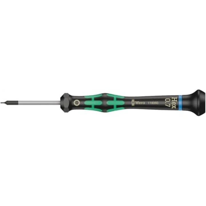2054 Elektrik Teknisyenleri için Düz Tornavida, Hex-Plus, 0,7 x 40 mm, 05118060001