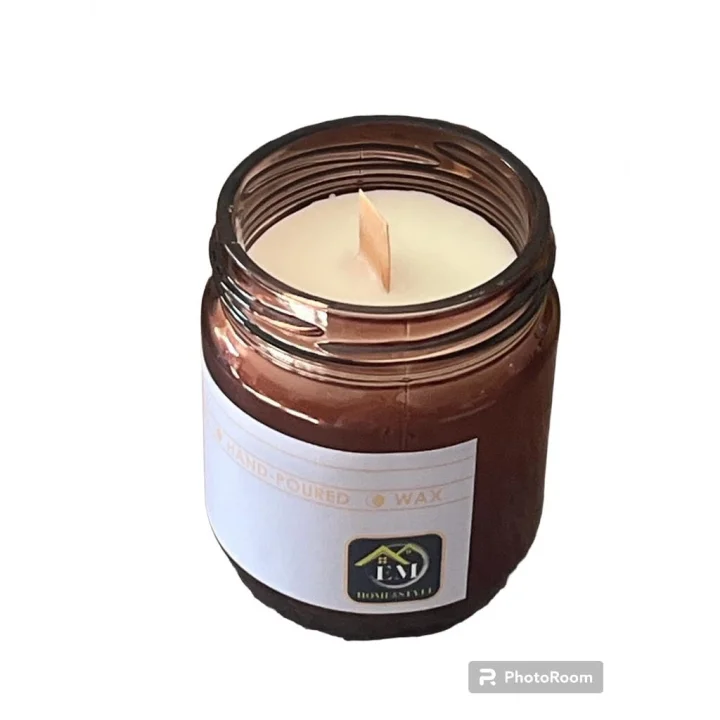 210 ml Paçuli ve rosemary Kokulu Kavanoz Mum