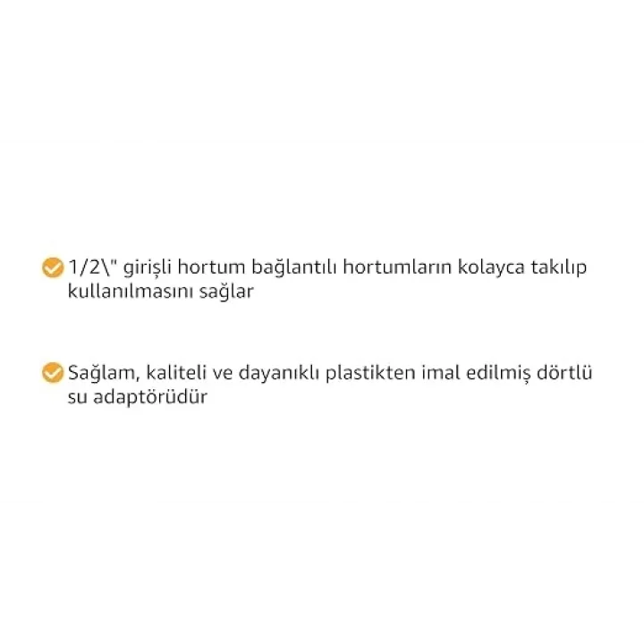 2150H Dört Çıkışlı, Dörtlü (4lü), Vanalı Musluk Bağlantısı, Dağıtıcı Adaptörü