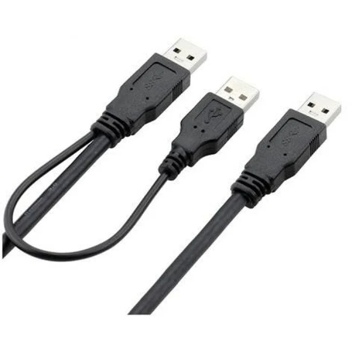 2249 Usb 70 Cm Y Kablo Harici HDD Hard Disk Power Data Kablosu USB 2.0 Y Kablo Harici HDD Hard Disk Power & Data Kablosu