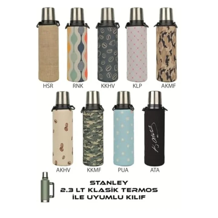 2.3 Lt. Klasik Stanleye Uyumlu Omuz Askılı Termos Kılıfı