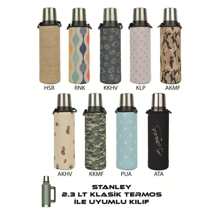 2.3 Lt. Klasik Stanleye Uyumlu Omuz Askılı Termos Kılıfı