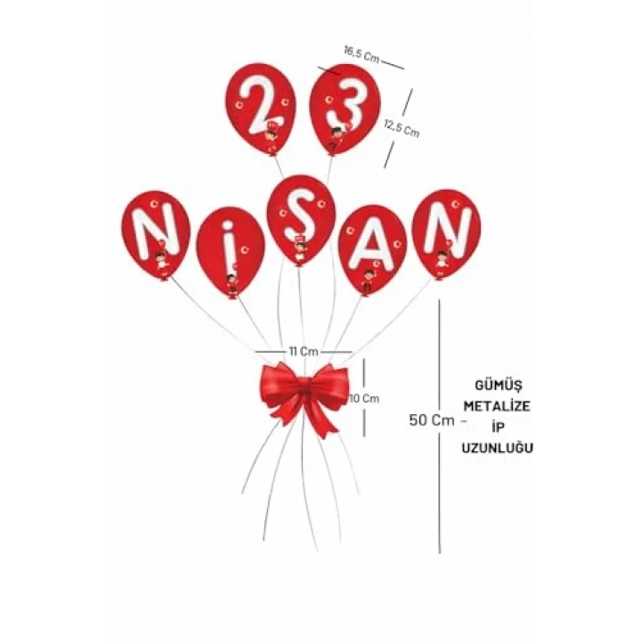 23 Nisan Kapı Süsü, 23 Nisan Süsleri Hediyeler 5 Metre Peri Led