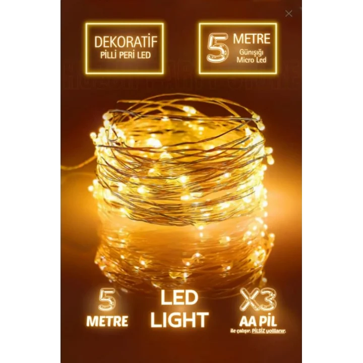 23 Nisan Kapı Süsü, 23 Nisan Süsleri Hediyeler 5 Metre Peri Led