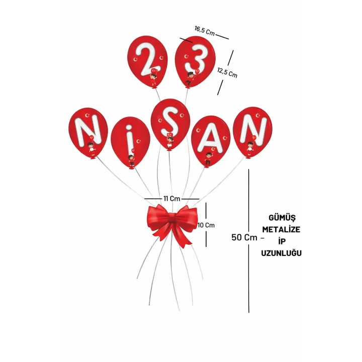 23 Nisan Kapı Süsü, 23 Nisan Süsleri Hediyeler 5 Metre Peri Led