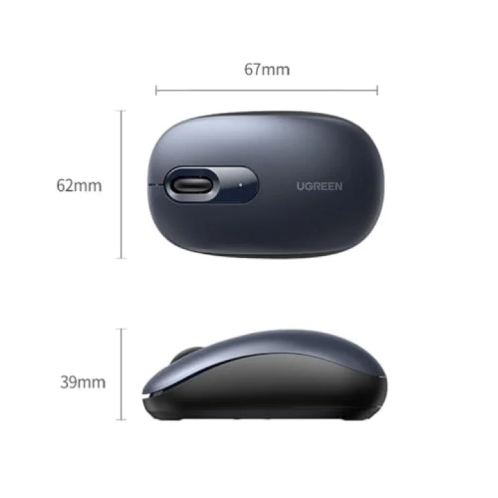 2400DPI 2.4Ghz Wireless Kablosuz Sessiz Mouse Yeşil