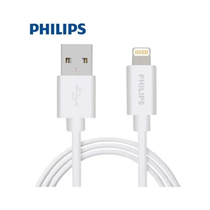 2.4A iPhone Lightning Şarj ve Data Kablosu Beyaz 1 Metre