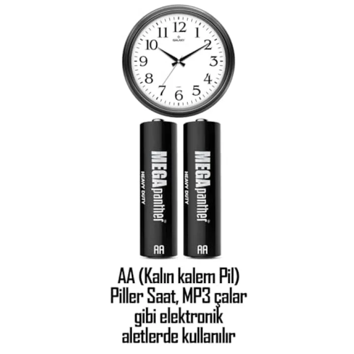 24lü AA R6 Kalın Kalem Pil Saat Pili Zn-C 1.5V