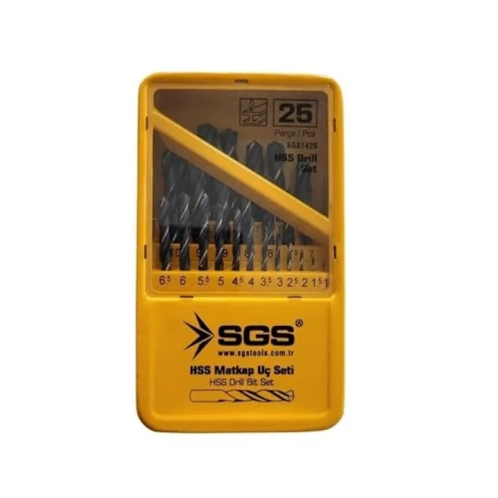 25 PARÇA HSS MATKAP UÇ SETİ SGS1420
