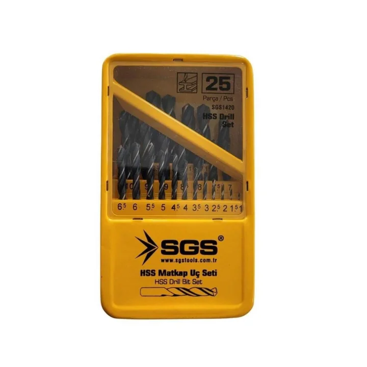 25 PARÇA HSS MATKAP UÇ SETİ SGS1420