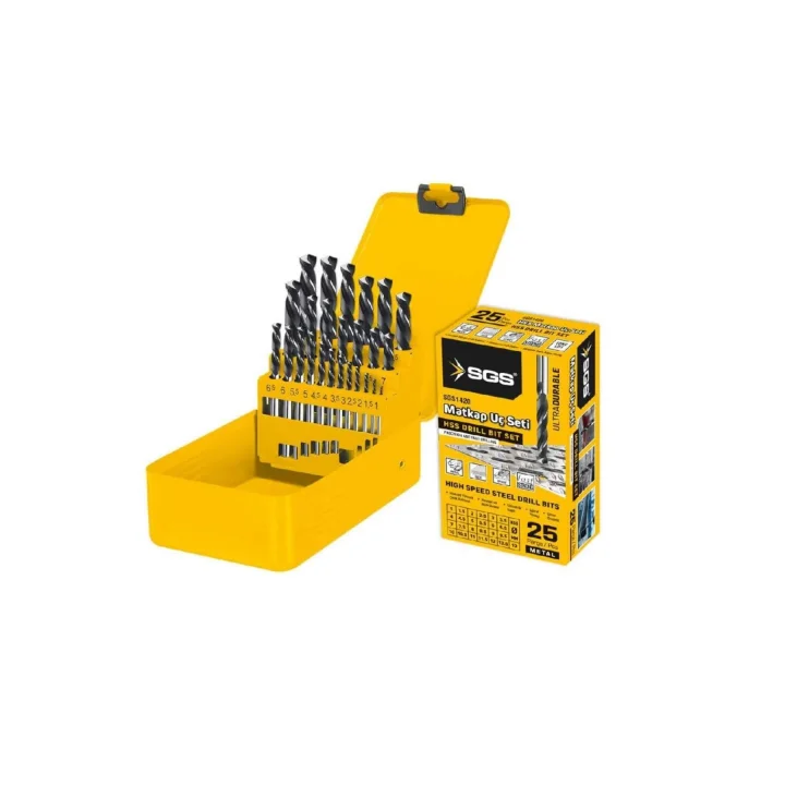 25 PARÇA HSS MATKAP UÇ SETİ SGS1420