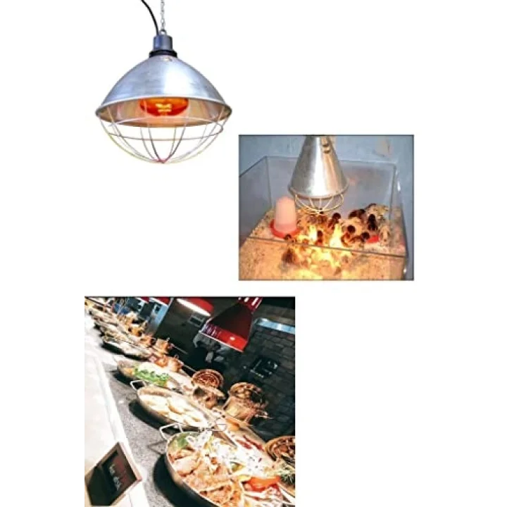 250W Infrared Kırmızı Ampul E27 Isıtıcılı Lamba Kırmızı Işık