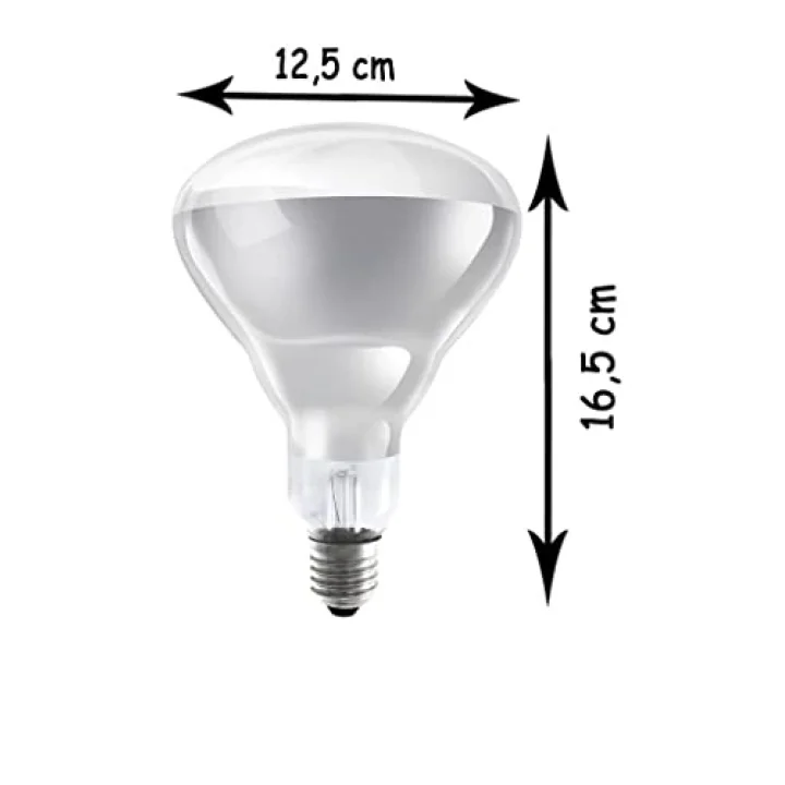 250W Infrared Şeffaf Ampul E27