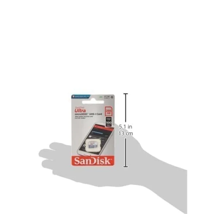 256GB Ultra Lite MicroSDXC 100 MB, Beyaz/Gri