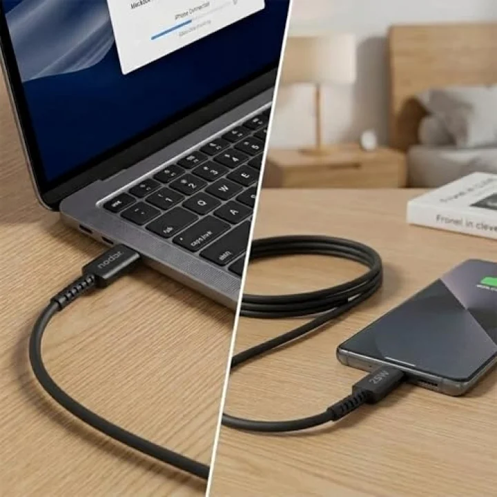 25W USB-C to Type-C Hızlı Şarj ve Data Kablosu 1 Metre - PD Şarj Kablosu, Siyah