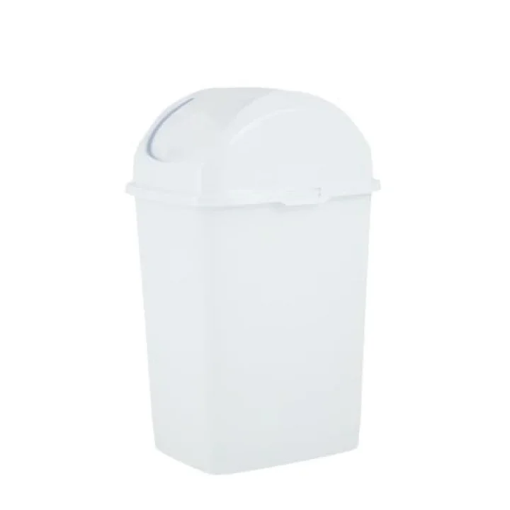 2,6 litre küçük Slim Trash can (Beyaz)