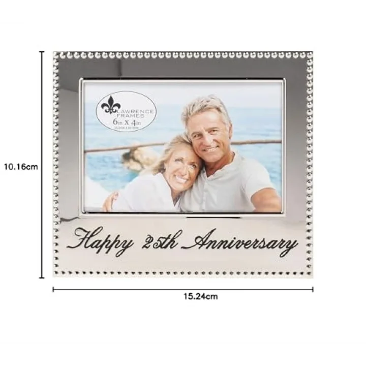 290064 4 x 6 Happy 25th Anniversary Bilderrahmen