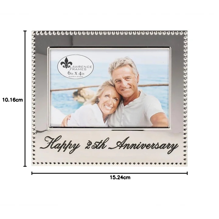 290064 4 x 6 Happy 25th Anniversary Bilderrahmen