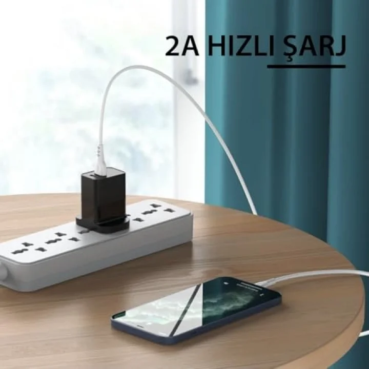 2A Usb to Lightning Hızlı Şarj Kablosu, 1 Metre