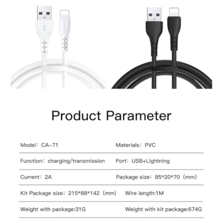 2A Usb to Lightning Hızlı Şarj Kablosu, 1 Metre