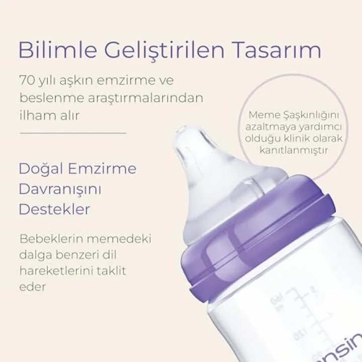 2x 330 ml Biberon ve NaturalWave® Biberon Emziği (6 Ay+)