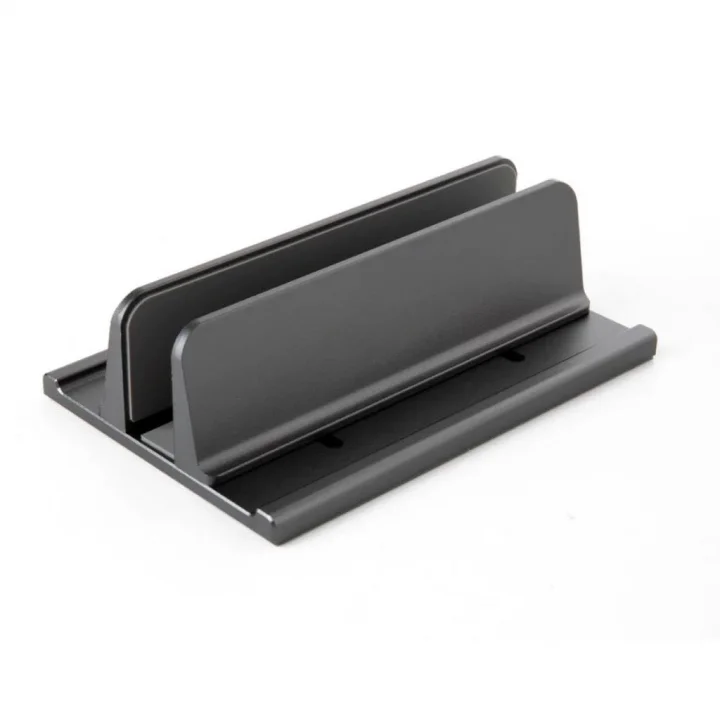 3 Bölmeli Metal Genişlik Ayarlamalı Masaüstü Dikey Macbook Laptop Notebook Standı Telefon Tablet Standı