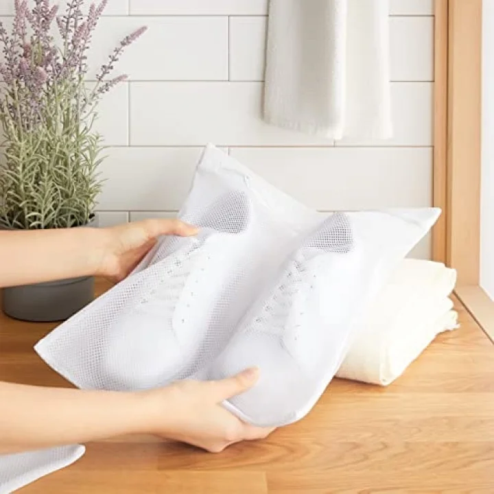 3lü Beyaz Renk Ayakkabı Yıkama Filesi Set