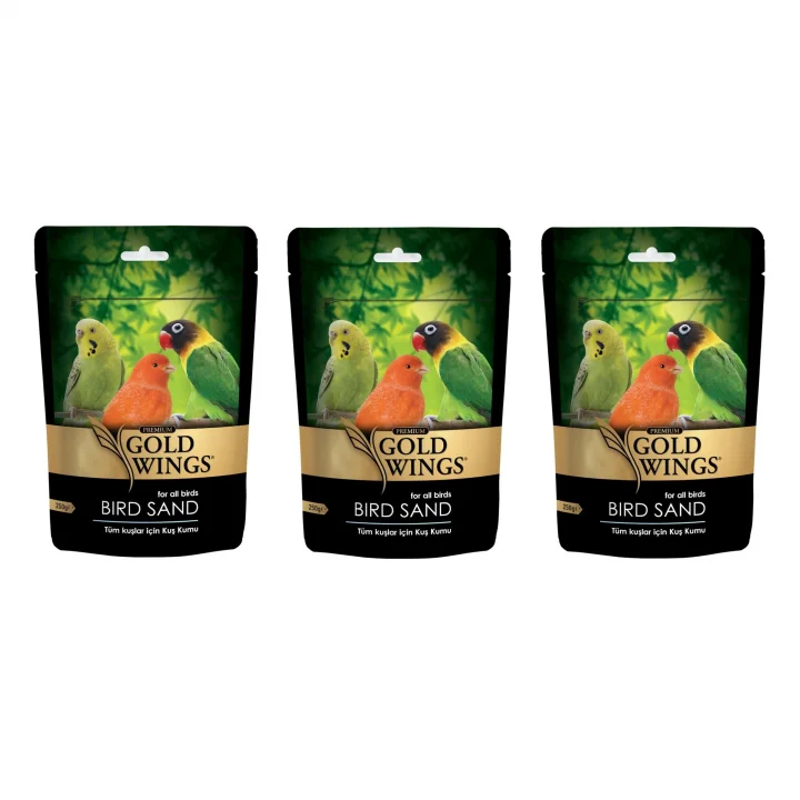 3lü Gold Wings Premium Kuş Kumu 250 gr