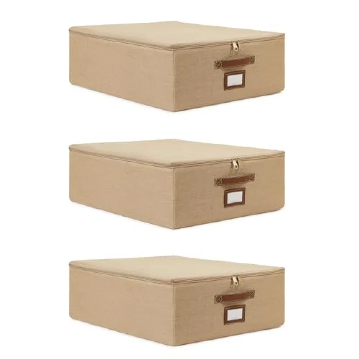 3lü Orta Boy Jüt Destekli Hurç Set 45 x 55 x 18 cm