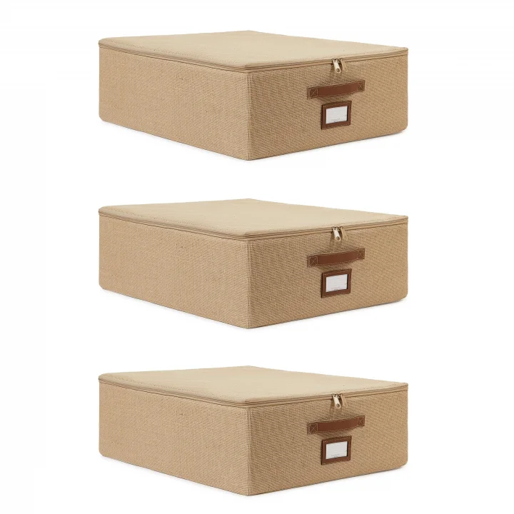 3lü Orta Boy Jüt Destekli Hurç Set 45 x 55 x 18 cm
