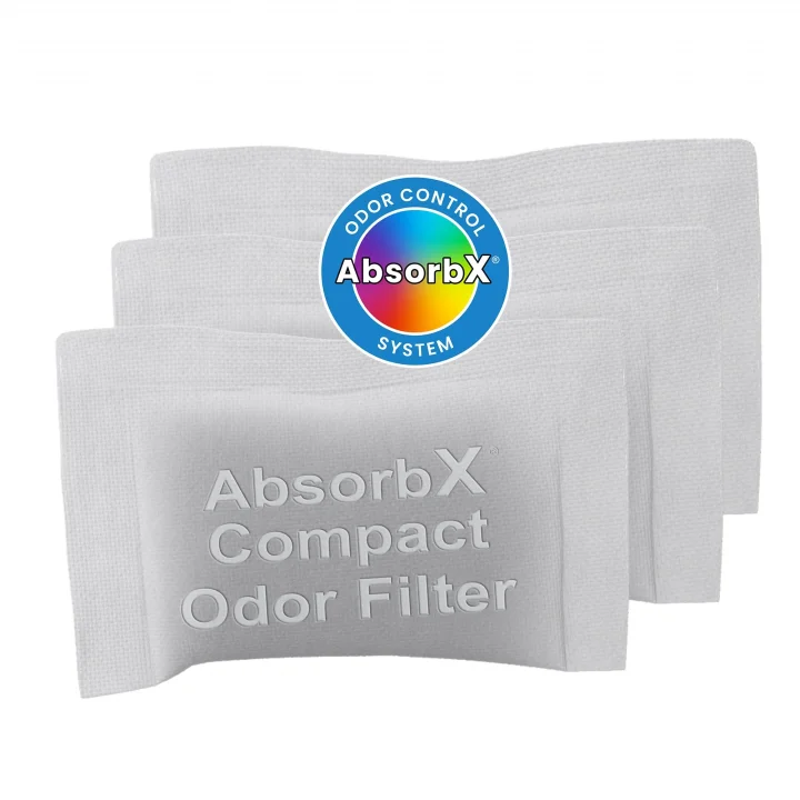 3lü Paket Kompakt AbsorbX Koku, Çöp Kutusu Filtreleri