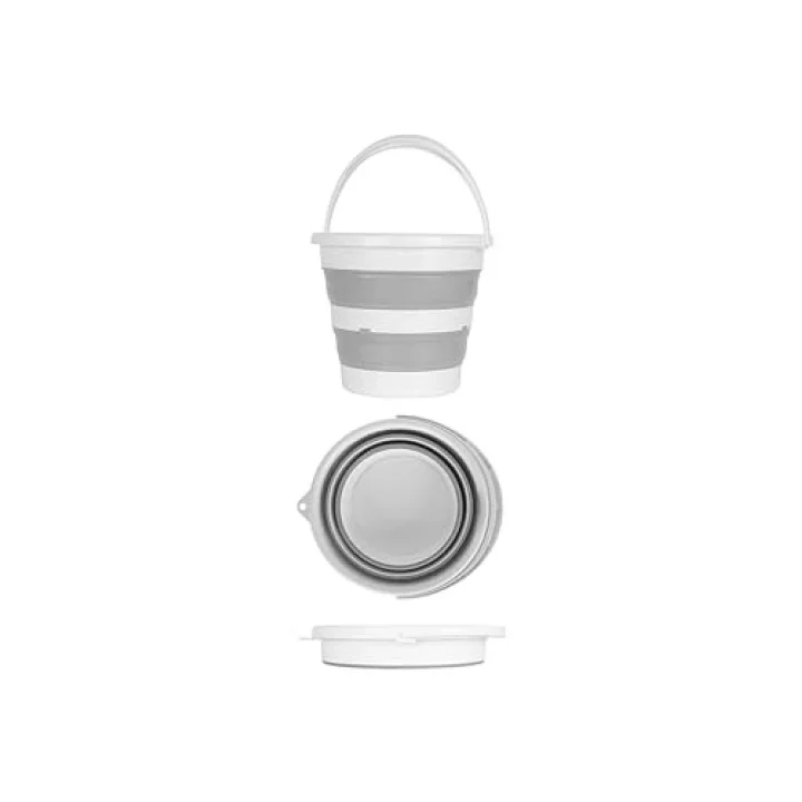 3lü SET Soft Bebek Banyo Küveti & Katlanır Su Kovası Maşrapa Set