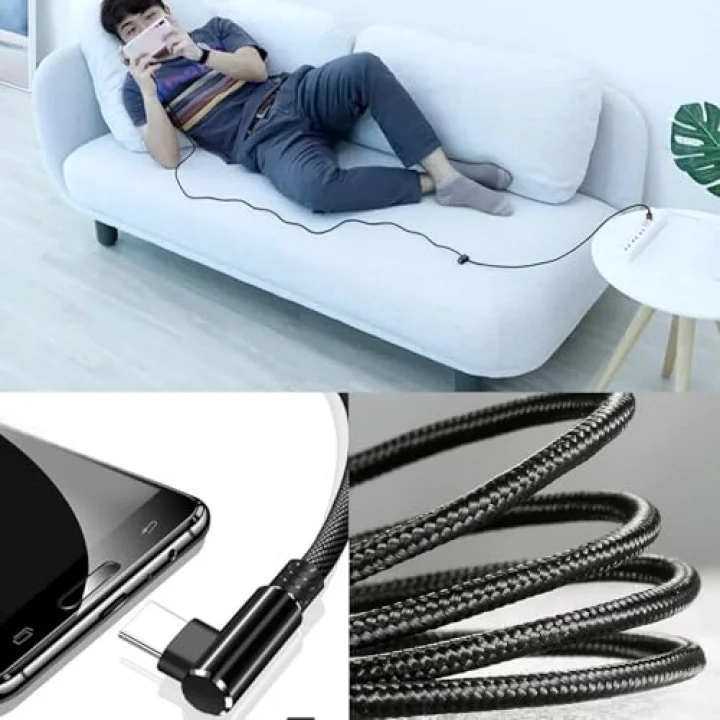3 Metre TYPE-C Şarj Kablosu HIZLI Şarj Samsung ile Uyumlu Type c to Type C Uzun Kablo