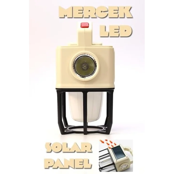3 MODLU Şarjlı Kamp Lambası Solarlı 20 WATT LED Işık El Feneri Portatif Işıldak Gece Lamba PR9802B