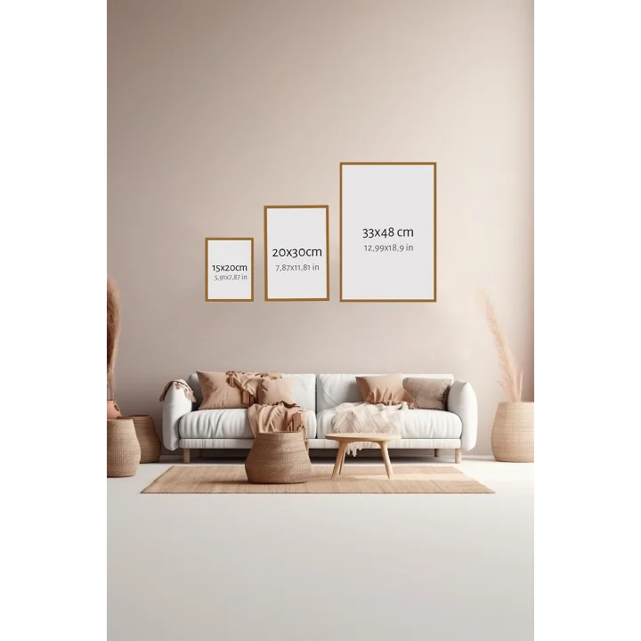 3 Parça Çerçeve Görünümlü Mdf Tablo Seti - ARTSYCLLCT26-2030