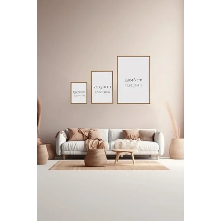 3 Parça Çerçeve Görünümlü Mdf Tablo Seti - ARTSYCLLCT38-1520