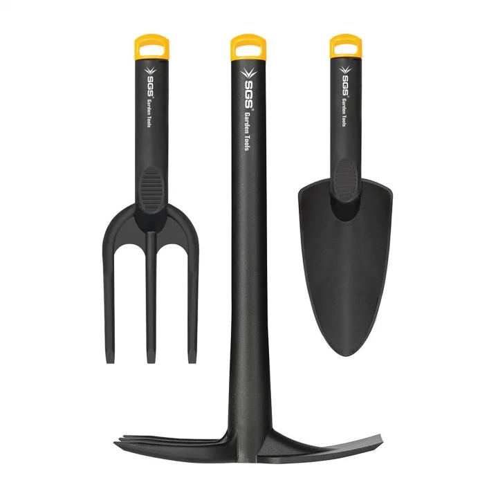3 Parça Plastik Bahçe Seti, Kazma Kürek Tırmık, SGS3120 Model