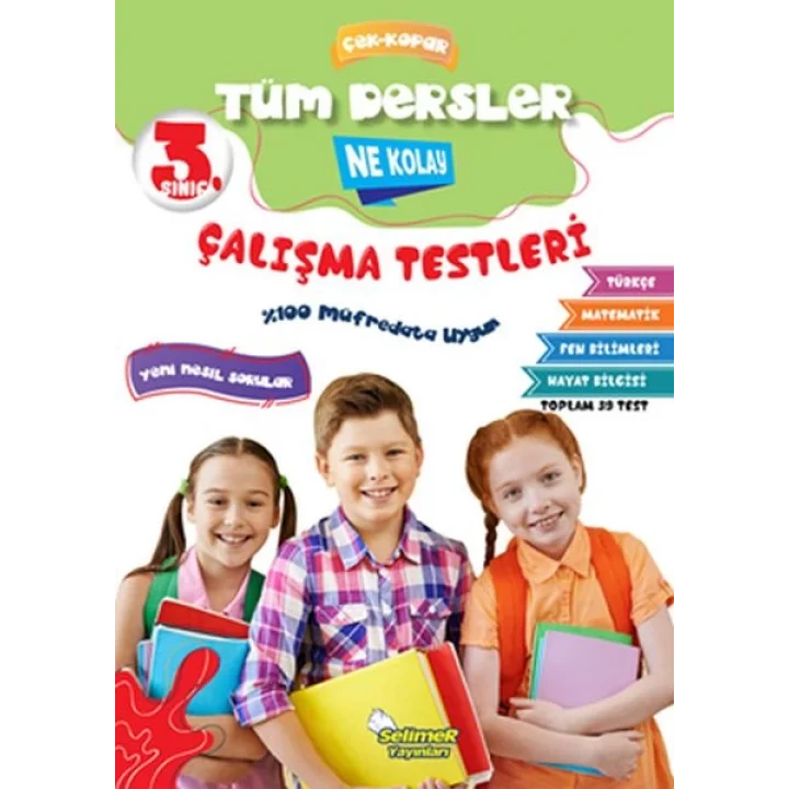 3. Sınıf Tüm Dersler Çek-Kopar Ne Kolay Çalışma Testleri