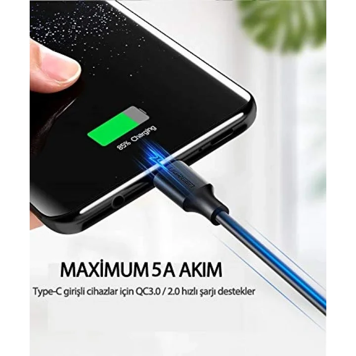 3.0 A USB-A & USB-C Şarj ve Data Kablosu, 25 Santimetre, 60119