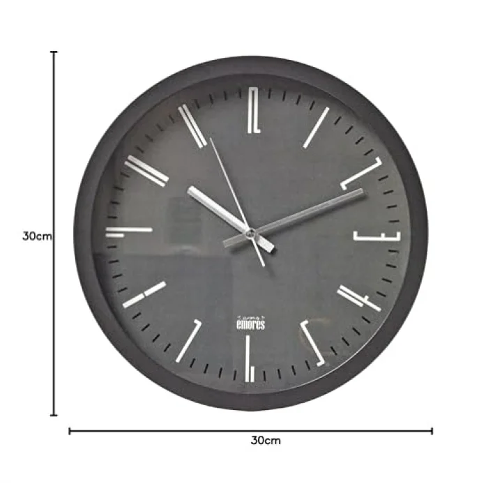 30 Cm Gerçek Cam Sessiz Mekanizma Duvar Saati