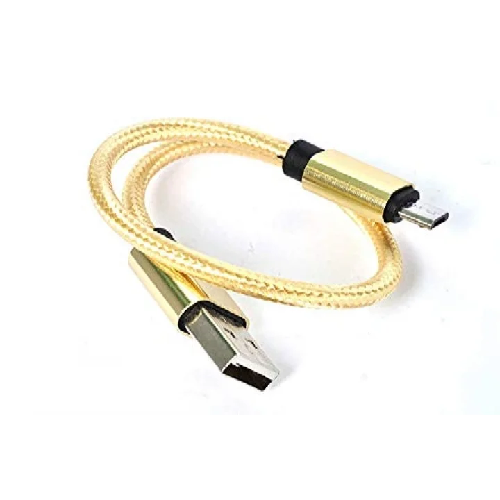 30 Cm Halat Micro Usb Kablo Gri