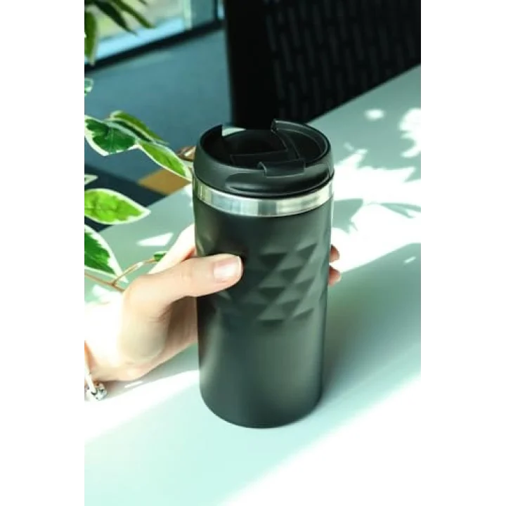 300 ML Siyah Kristal Çelik Termos