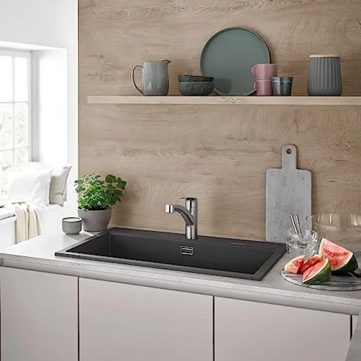 30306DC1 Eurosmart Çift Püskürtme Pull-Out Mutfak Bataryası püskürtücülü Supersteel (Paslanmaz Çelik)