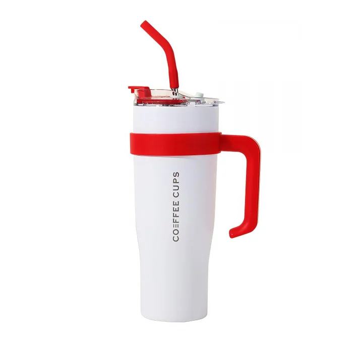 304 L Çelik 1,2 L Beyaz Pipetli Kamp Piknik Termos cin909by
