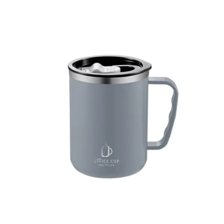 304 L Çelik Gri 500 ml Kahve El Termos Kupa Mug cin557gr