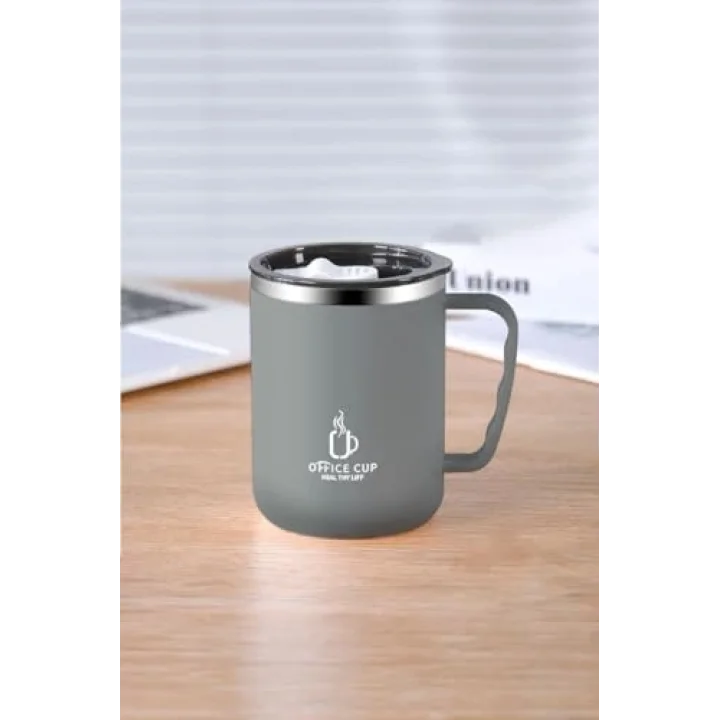 304 L Çelik Gri 500 ml Kahve El Termos Kupa Mug cin557gr